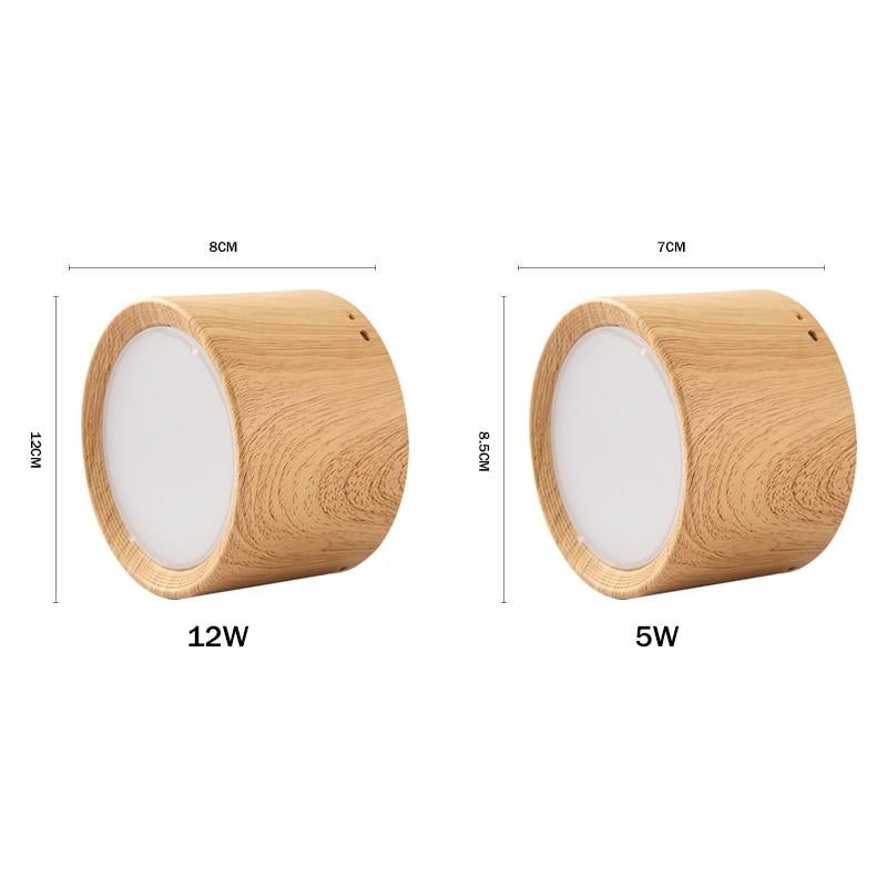 High Bright Epistar CREE Ceiling Lights 3W 5W 7W 10W 12W 15W Nordic Wood Surface Mounted Ceiling Spot Light for Bar Kitchen