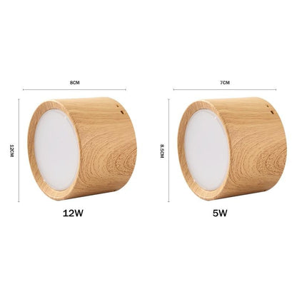 High Bright Epistar CREE Ceiling Lights 3W 5W 7W 10W 12W 15W Nordic Wood Surface Mounted Ceiling Spot Light for Bar Kitchen