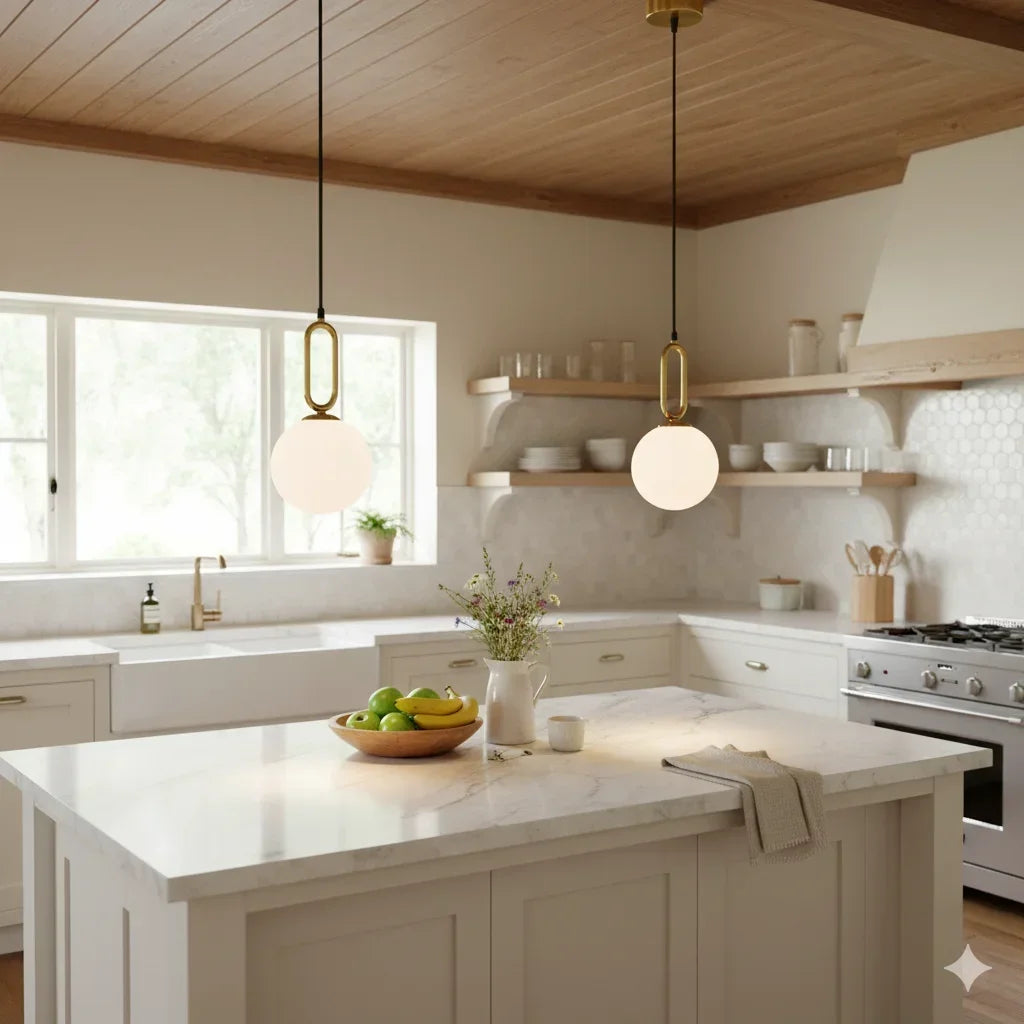 Modern Pendant Light Nordic Minimalist Hanging Lamp Ceiling Decoration PVC Ball Lighting Living Bedroom Dining Room