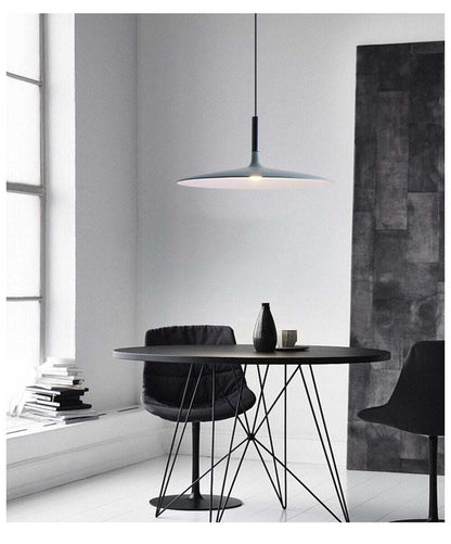 LED Saucer Pendant Lights Hanging Lamp Cement Hanglamp Nordic Retro Living Room Light Fixtures Decorative Lighting