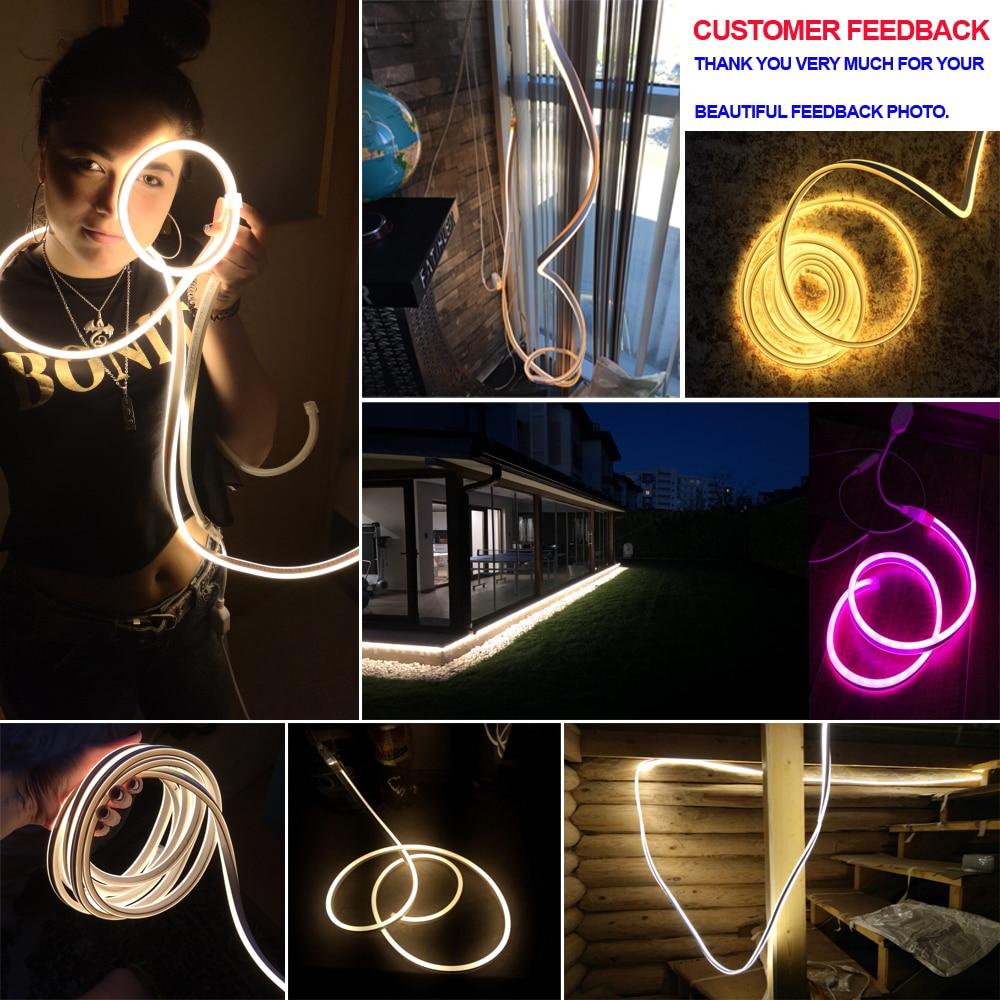 Neon Flex Led Strip Light AC220V SMD2835 Waterproof Flexible Lighting Power Plug Outdoor Festival Decoration Strips Neon Lights-2