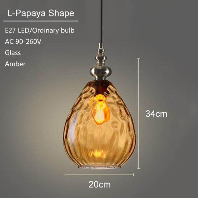 Modern Creative Europe Glass Pendant Light LED E27 With 3 Colors For Bedroom/Restaurant/Living Room/Kitchen/Cafe/Hotel/Office
