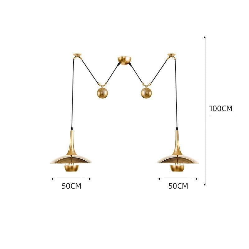 Creative Post-modern Personality Adjustable Shift UFO Restaurant Study Design Chandelier