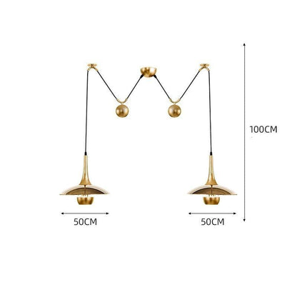Creative Post-modern Personality Adjustable Shift UFO Restaurant Study Design Chandelier