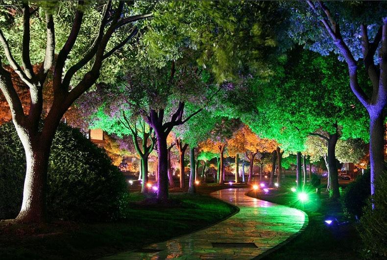 LED Flood Light Outdoor Lamp Led Spotlight Reflector Sensor Floodlight 10W 20W 30W 50W Waterproof Garden  Lighting