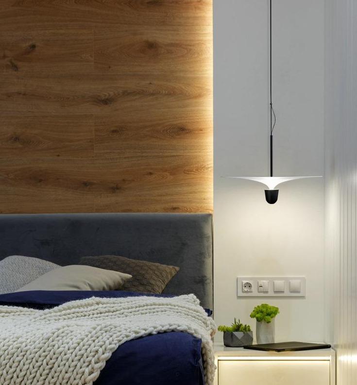 Minimalist Lamp Creative Personality Postmodern Light Luxury Lamp Ins Long Line Chandelier