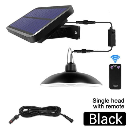 Double Head Solar Pendant Light Outdoor Indoor Solar Lamp With Line Warm White/White Lighting For Camping Home Garden Yard