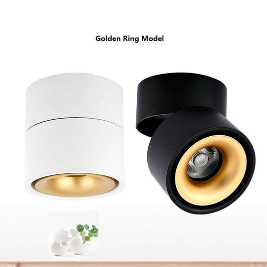 LED Surface Mounted Ceiling Light Foldable and 360 Degree Rotatable COB Background Light