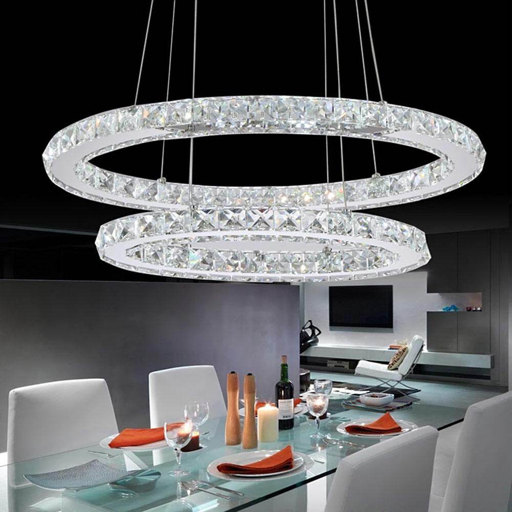 30/40/50 CM LED Pendant Lights Modern LED Crystal Lamp For Living Room Restaurant Lamp LED Crystal Hanging Lamp