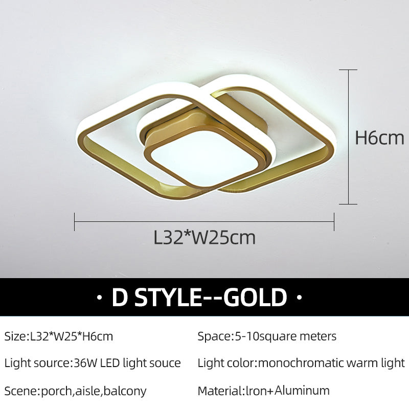 Modern LED Aisle Ceiling Light Minimalist ceiling Lamp Black White Lamp For Entryway Closet Cloakroom Led Ceiling Fixture Luster