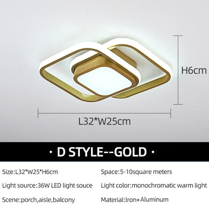 Modern LED Aisle Ceiling Light Minimalist ceiling Lamp Black White Lamp For Entryway Closet Cloakroom Led Ceiling Fixture Luster