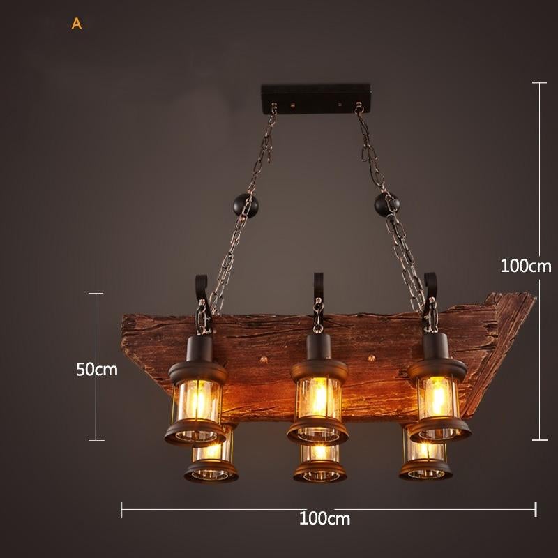 Industrial Wind Chandeliers American Country Restaurant Chandelier Creative Lights