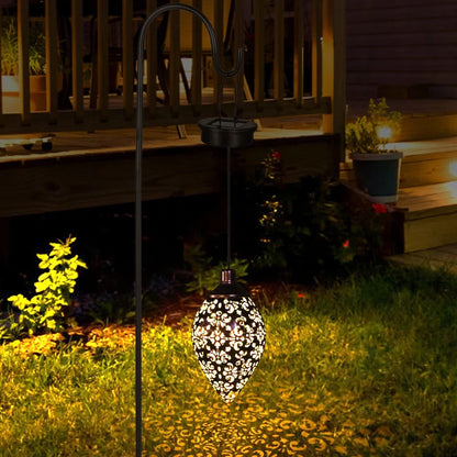 Waterproof solar garden light  LED Lantern Hanging Outdoor solar Lamp Olive Shape Sensitive Sensor Control Solar Powered lamp
