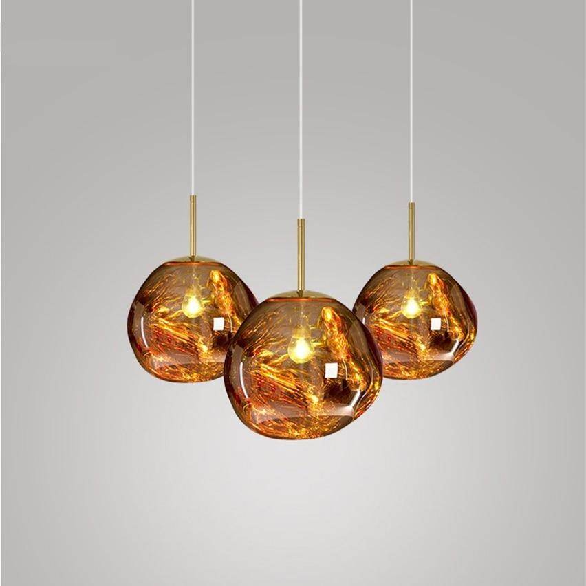 Modern Novelty Art Deco Glass Pendant Light LED E27 With 3 Colors For Living Room Bedroom Restaurant Kitchen Cafe Hotel Office