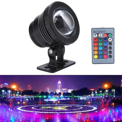 10W/20W  RGB Led Underwater Light Waterproof IP65 Fountain Pool Ponds Aquarium Tank Lamp 16 color+ Remote controller Spot Lights
