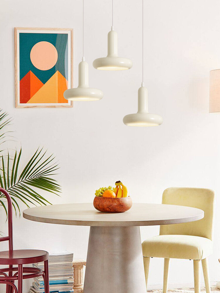Macaron Small Pendant Lamp Modern Cream Style Bedroom Bedside Lamp Fashionable and Simple Lamp