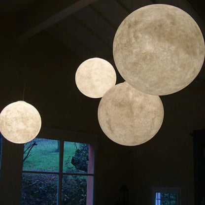 Bedroom Decoration Hanging Lamp Restaurant Lighting Luminaire Baby Pendant Light LED 3D Print Moon Pendant Lamp Living Room