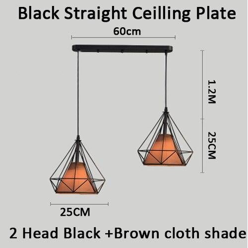 Modern Pendant Lamp Light,  Iron Frame Pendant Lights For Kitchen Island Dining Room Home Decoration Luminaire