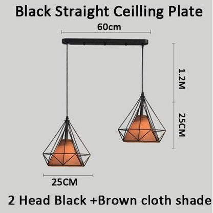 Modern Pendant Lamp Light,  Iron Frame Pendant Lights For Kitchen Island Dining Room Home Decoration Luminaire