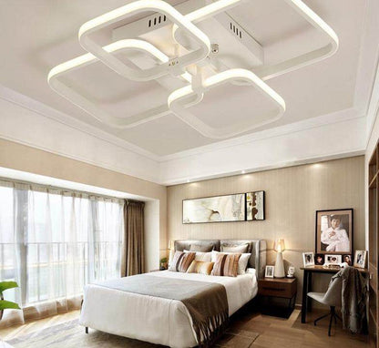 New Modern Led Acrylic Pendant Lights Fixture Rectangular Living Room Lights Luminarias De Interior Home Decoration