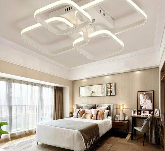New Modern Led Acrylic Pendant Lights Fixture Rectangular Living Room Lights Luminarias De Interior Home Decoration