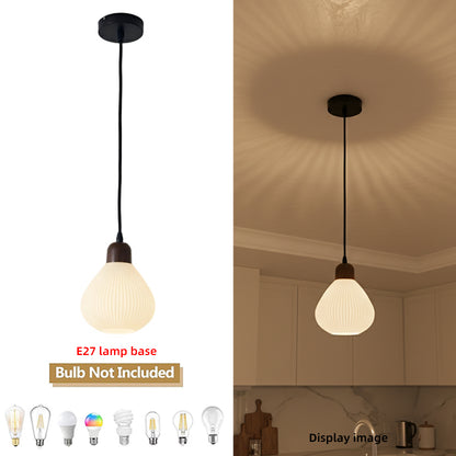 White Pendant Lights For Kitchen Dining Room Home Decor Bar Dining table Glass Hanging lamp Aisle Ceiling Lamp