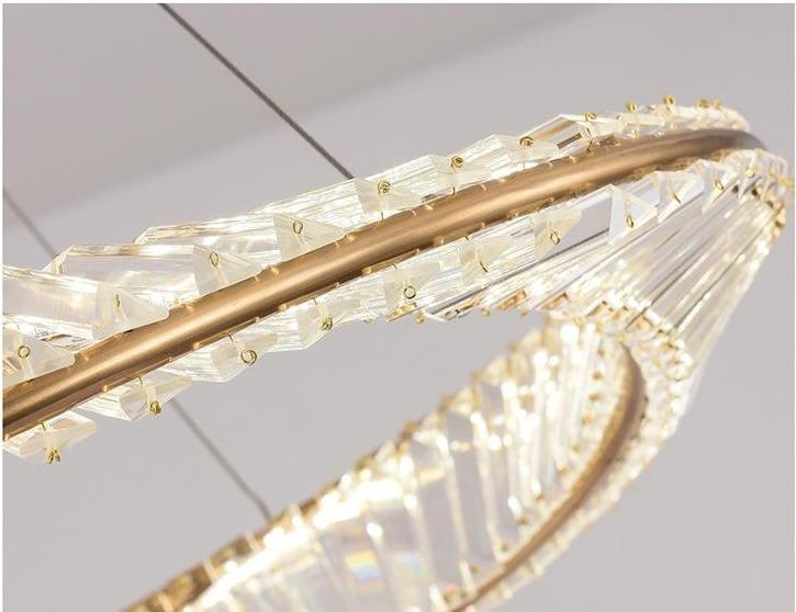 Creative Chandelier Simple American Crystal Living Room Lamp