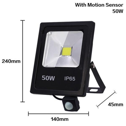 Motion Sensor LED FloodLight 50W 30W 10W Outdoor Lighting Waterproof IP65 Reflector Led Flood Light Spotlight Exterieur