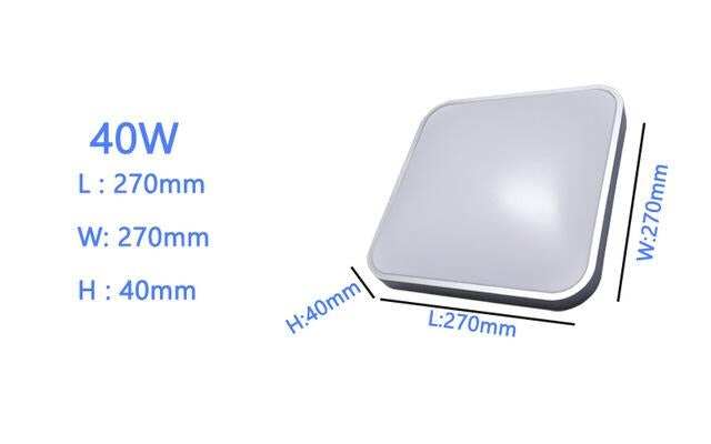 Ceiling Led Lighting Lamps RC Dimmable Square Modern Bedroom Living Room Lamp Surface Mounting Balcony  24w  36w 40w  Ceiling