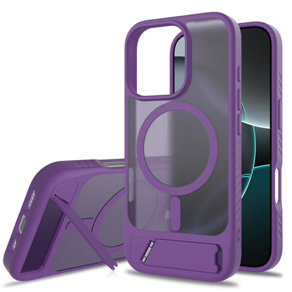 Magnetic Magsafe Case with Holder for IPhone 17 16 15 14 Pro Max Plus IPhone Wireless Charging IPhone 17 Air Cover