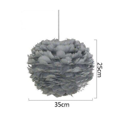 Pendant Lights E27 Feather Romantic Pendant Lamp For Bedroom Living Room Lighting HangLamp Goose Feather Suspension Luminaire