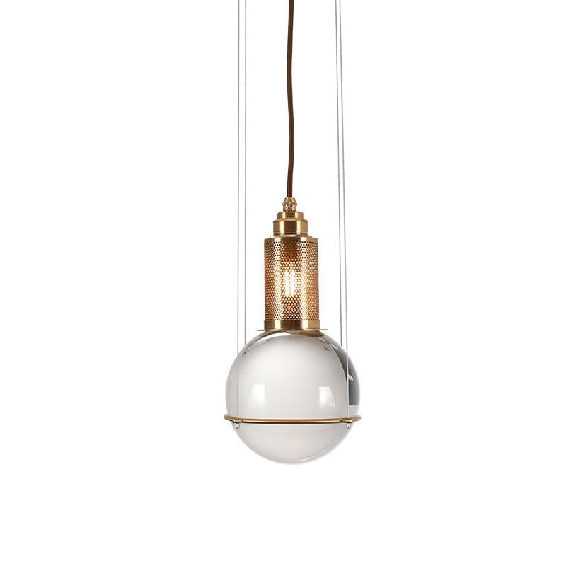 Nordic Solid Crystal Ball Chandelier Creative Restaurant Clothing Shop Cafe Hotel Bedroom Bedside Light Luxury Chandelier