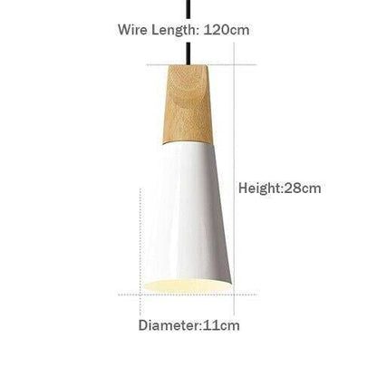 LED Pendant Lights Aluminum Wood Pendant Lamps E27 Modern Hang Lamp Kitchen Restaurant Bar bedroom living room light fixtures