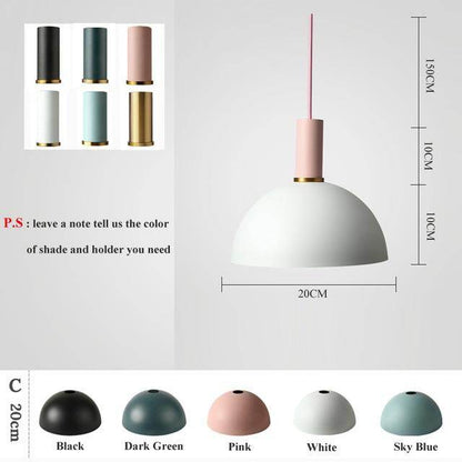 Modren Simple Pendant Lights DIY Nordic E27 Hanging Pendant Lamps Restaurant Bar Living Room Bedside Lighting Fixtures Luminaire