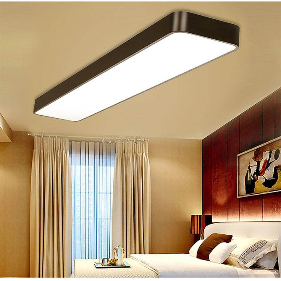 LED Modern Ceiling Light Lam Surface Mount Flush Panel Rectangle Lighting