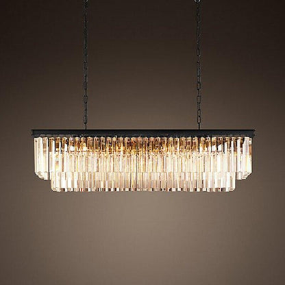 Modern Rectangular Lustre Crystal Chandelier Lighting Crystal Chandeliers Luminaria De Techo Hanglamp Lighting Fixtures