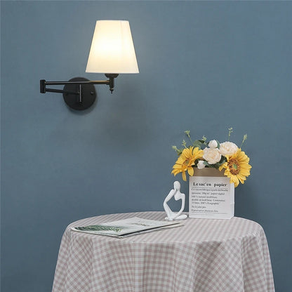 Nordic Adjustable Folding Wall Lamps Rotating Rocker Arm Light  Modern Bedroom Bedhead LED Wall Lights