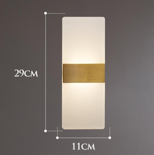 Nordic Fashion Lamp Bedroom Copper Wall Lamp
