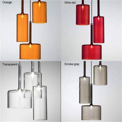 Modern Colorful Single Head/Three Heads Glass Pendant Lights G4 Led Lliving Room Bedroom Restaurant Personality Pendant Lamps