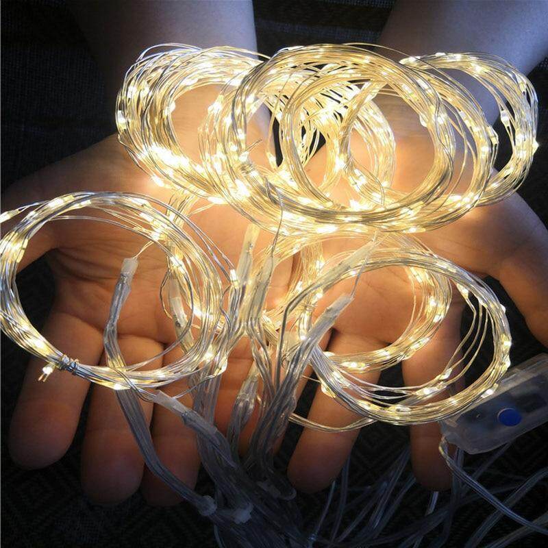 3M LED USB Power Remote Control Curtain Christmas Garland Lights Fairy Lights LED String Lights Party Garden Home Wedding Decor
