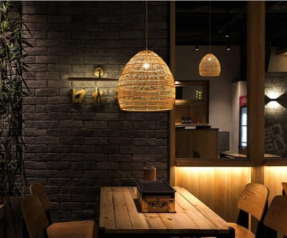Garden Homestay LED Living Room Rattan Chandelier