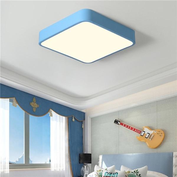 Modern Nordic LED Ceiling Lights Living Room Bedroom Round Corridor Kitchen Lamp Ultra-thin  Kids Room Macarons Remote Control
