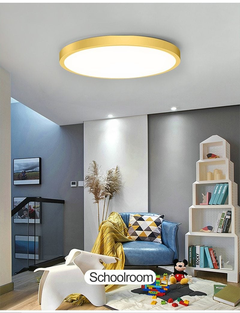 Led Ceiling Light Round Super Thin Ceiling Lamp For Foyer Bedroom Living Room Bathroom Modern House Lighting Fixture Macaroon