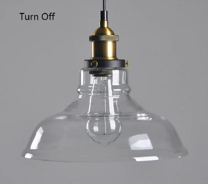 Vintage Pendant Lights Glass Pendant Lamps Loft Industrial Hang Lamp Smoky Grey Lamparas De Techo Colgante Modern Lustre Pendent
