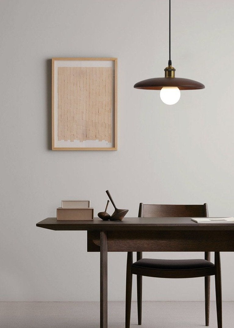 Nordic Solid Wood Lamp Restaurant Chandelier Single Head Art