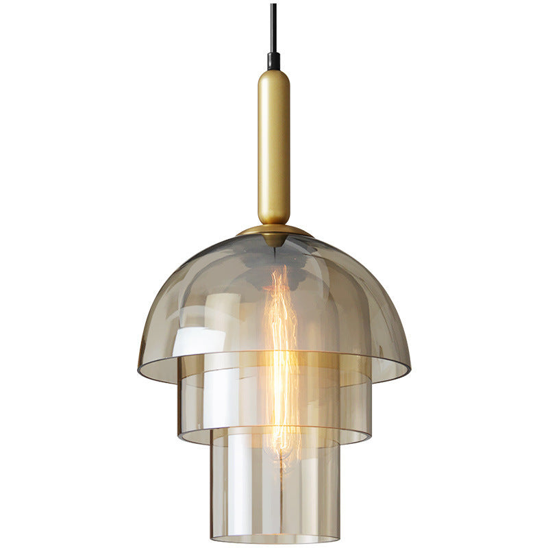 Vintage LED Pendant Chandeliers Lighting Glass Pendant Lamp Restaurant Living Room Aisle Bar Hanging Lighting