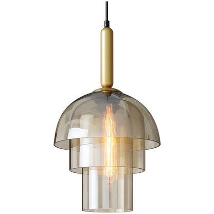 Vintage LED Pendant Chandeliers Lighting Glass Pendant Lamp Restaurant Living Room Aisle Bar Hanging Lighting
