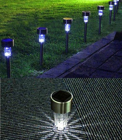 Outdoors Led Solar Lights Outdoor Solar Led Lawn Lamps Street Lighting Luminaria For Garden Decoration Solar Powered Path Lights