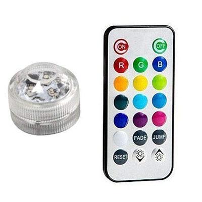 Waterproof SMD3528 Submersible LED Lights RGB Underwater Night Lamp Wedding Tea Light Vase Bowl Party Christmas Decoration light