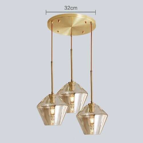 Nordic Modern Glass Pendant Lights Fixtures Loft LED Hanging Pendant Lamp For Kitchen Restaurant Living Room Bedroom E26 E27